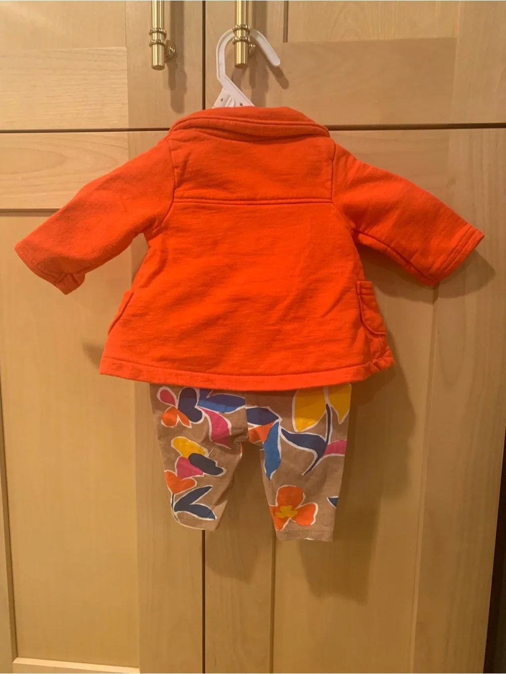 Carters Newborn Baby Red Jacket with Pants and onesie
